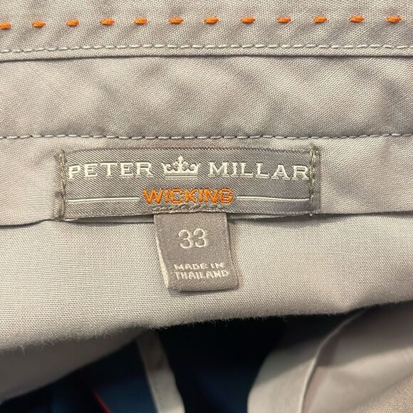 Peter Millar- E4 Per4mance Wicking Navy Blue Golf Pants- Size 33 - Picture 3 of 10